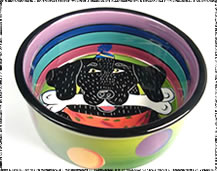 Black Dog Dog Bowl